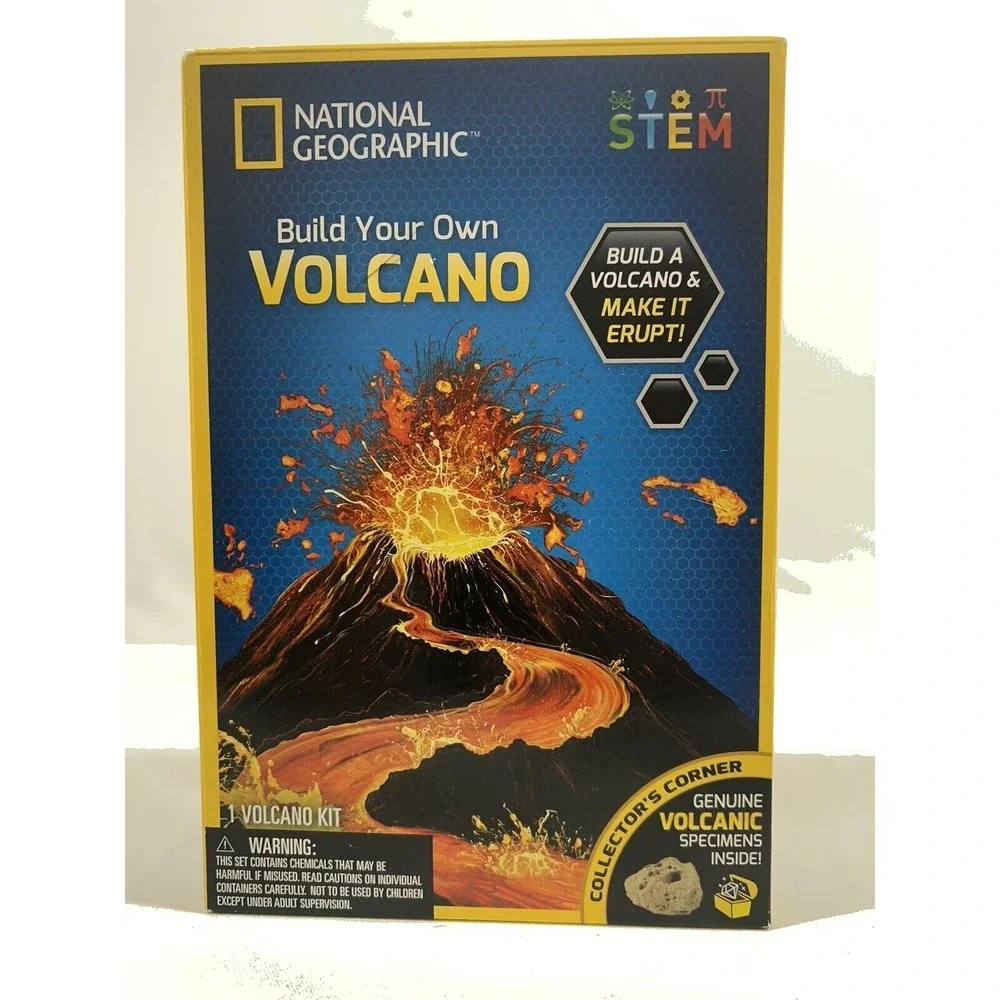 National Geographic Volcano Kit STEM Science Toy Kids Educational Experiment